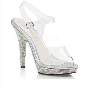 Shoe Fairy Glitz Strap competition heel